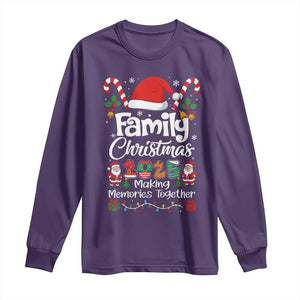 Family Christmas 2025 Long Sleeve Shirt Matching Xmas Squad Santa TS10 Purple Print Your Wear