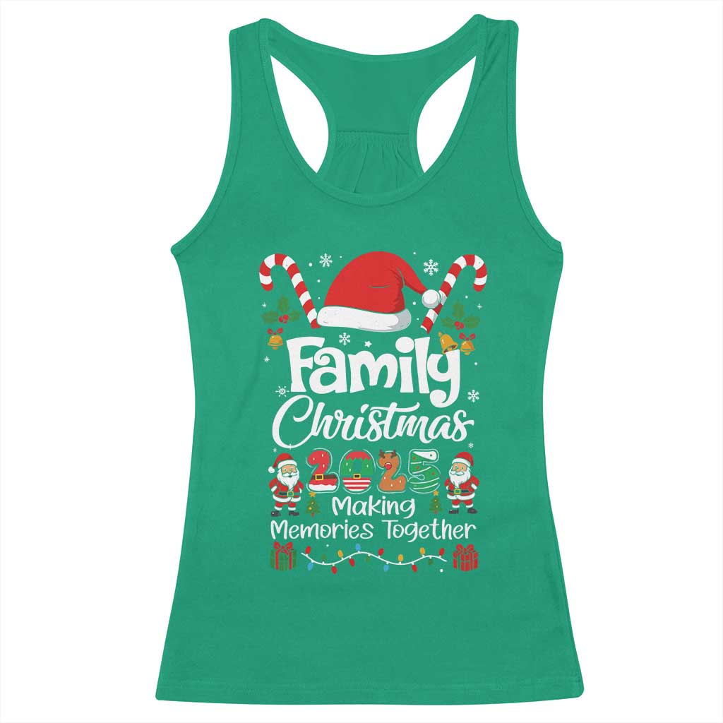 Family Christmas 2025 Racerback Tank Top Matching Xmas Squad Santa TS10 Irish Green Print Your Wear