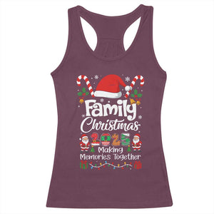 Family Christmas 2025 Racerback Tank Top Matching Xmas Squad Santa TS10 Maroon Print Your Wear