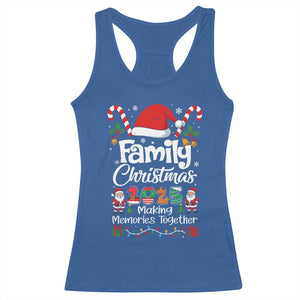 Family Christmas 2025 Racerback Tank Top Matching Xmas Squad Santa TS10 Royal Blue Print Your Wear