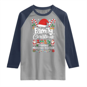 Family Christmas 2025 Raglan Shirt Matching Xmas Squad Santa TS10 Sport Gray Navy Print Your Wear