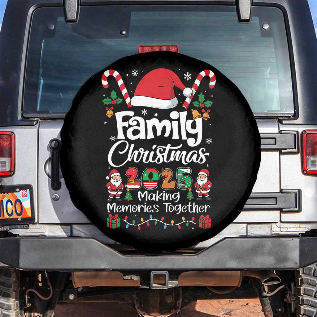 Family Christmas 2025 Spare Tire Cover Matching Xmas Squad Santa TS10 No hole Black Print Your Wear