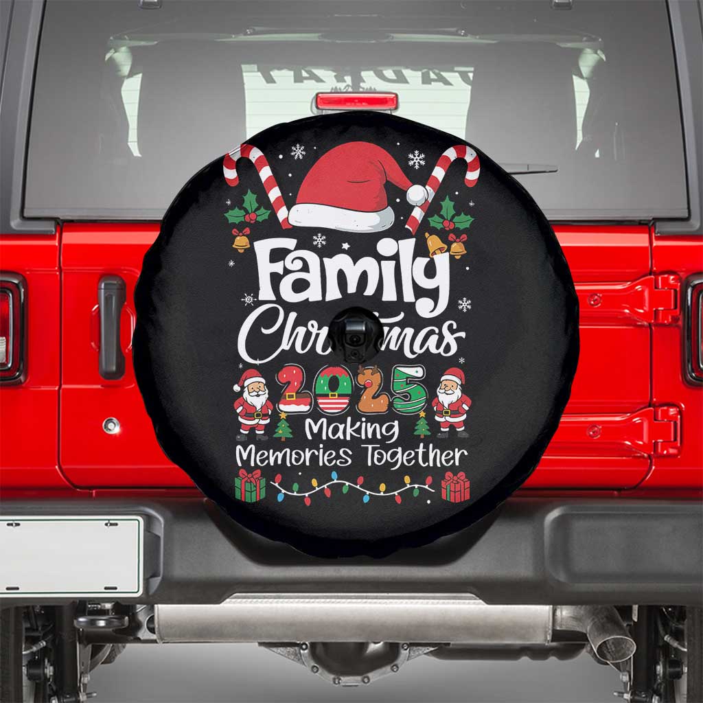 Family Christmas 2025 Spare Tire Cover Matching Xmas Squad Santa TS10 Black Print Your Wear