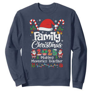 Family Christmas 2025 Sweatshirt Matching Xmas Squad Santa TS10 Navy Print Your Wear
