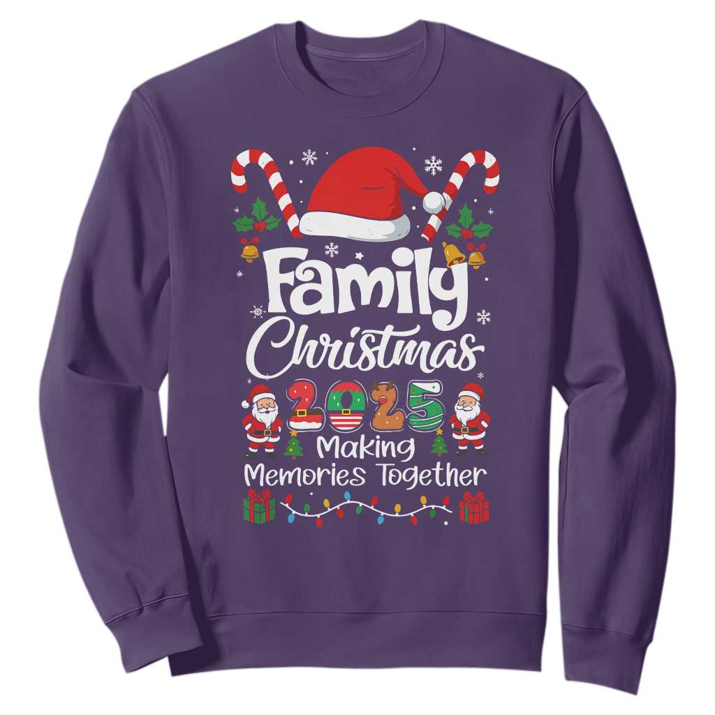Family Christmas 2025 Sweatshirt Matching Xmas Squad Santa TS10 Purple Print Your Wear