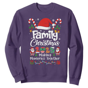 Family Christmas 2025 Sweatshirt Matching Xmas Squad Santa TS10 Purple Print Your Wear