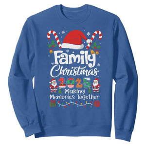 Family Christmas 2025 Sweatshirt Matching Xmas Squad Santa TS10 Royal Blue Print Your Wear