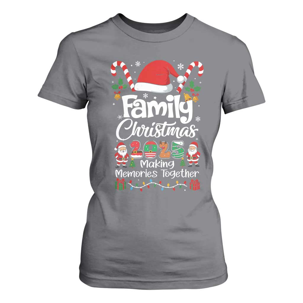 Family Christmas 2025 T Shirt For Women Matching Xmas Squad Santa TS10 Charcoal Print Your Wear