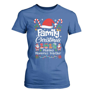 Family Christmas 2025 T Shirt For Women Matching Xmas Squad Santa TS10 Royal Blue Print Your Wear