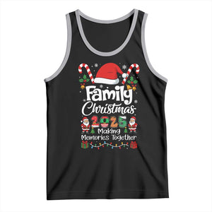 Family Christmas 2025 Tank Top Matching Xmas Squad Santa TS10 Black Athletic Heather Print Your Wear