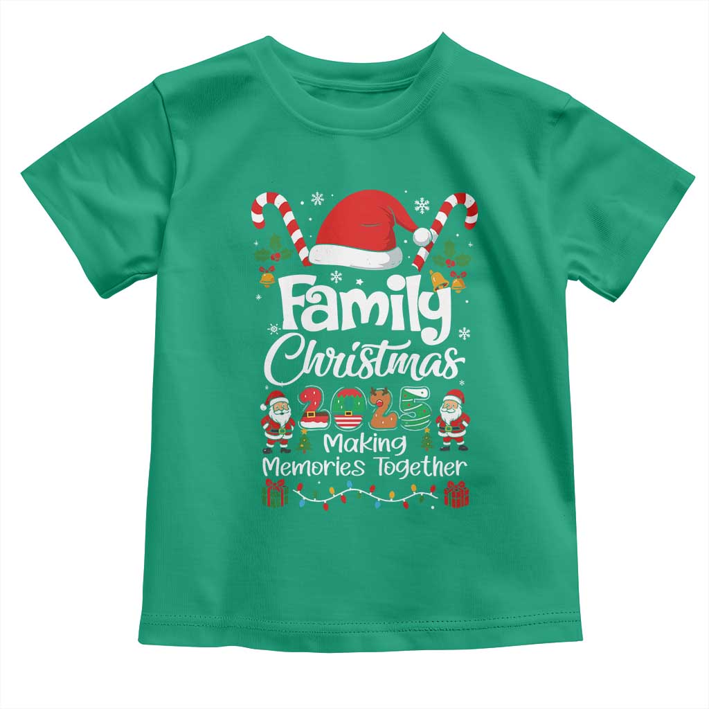 Family Christmas 2025 Toddler T Shirt Matching Xmas Squad Santa TS10 Irish Green Print Your Wear