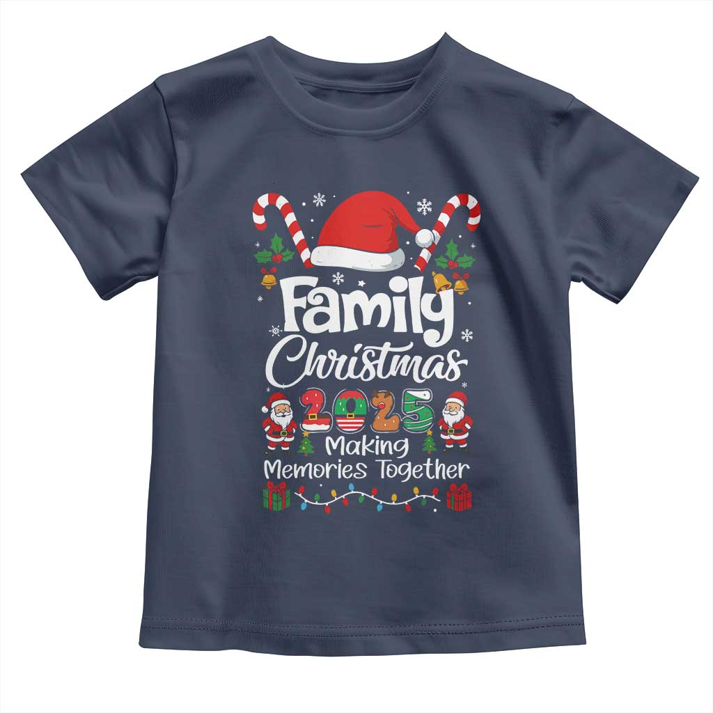 Family Christmas 2025 Toddler T Shirt Matching Xmas Squad Santa TS10 Navy Print Your Wear