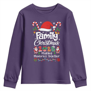 Family Christmas 2025 Youth Sweatshirt Matching Xmas Squad Santa TS10 Purple Print Your Wear