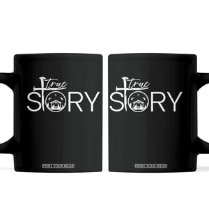 Christian True Story Coffee Mug Nativity Scene Christmas Faith Cross Jesus Birth TS10 Black Print Your Wear