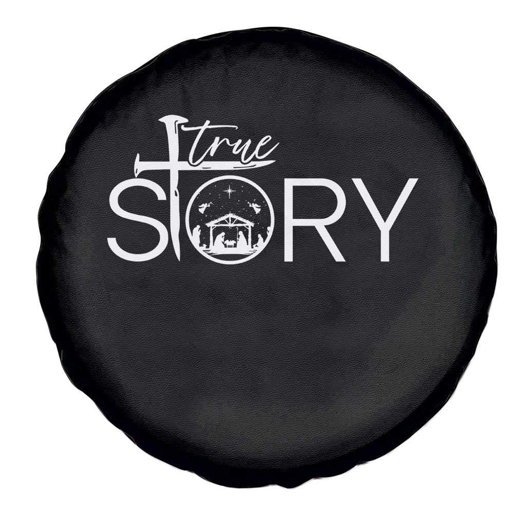 Christian True Story Spare Tire Cover Nativity Scene Christmas Faith Cross Jesus Birth TS10 Print Your Wear