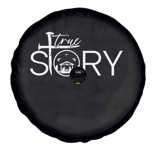 Christian True Story Spare Tire Cover Nativity Scene Christmas Faith Cross Jesus Birth TS10 Print Your Wear