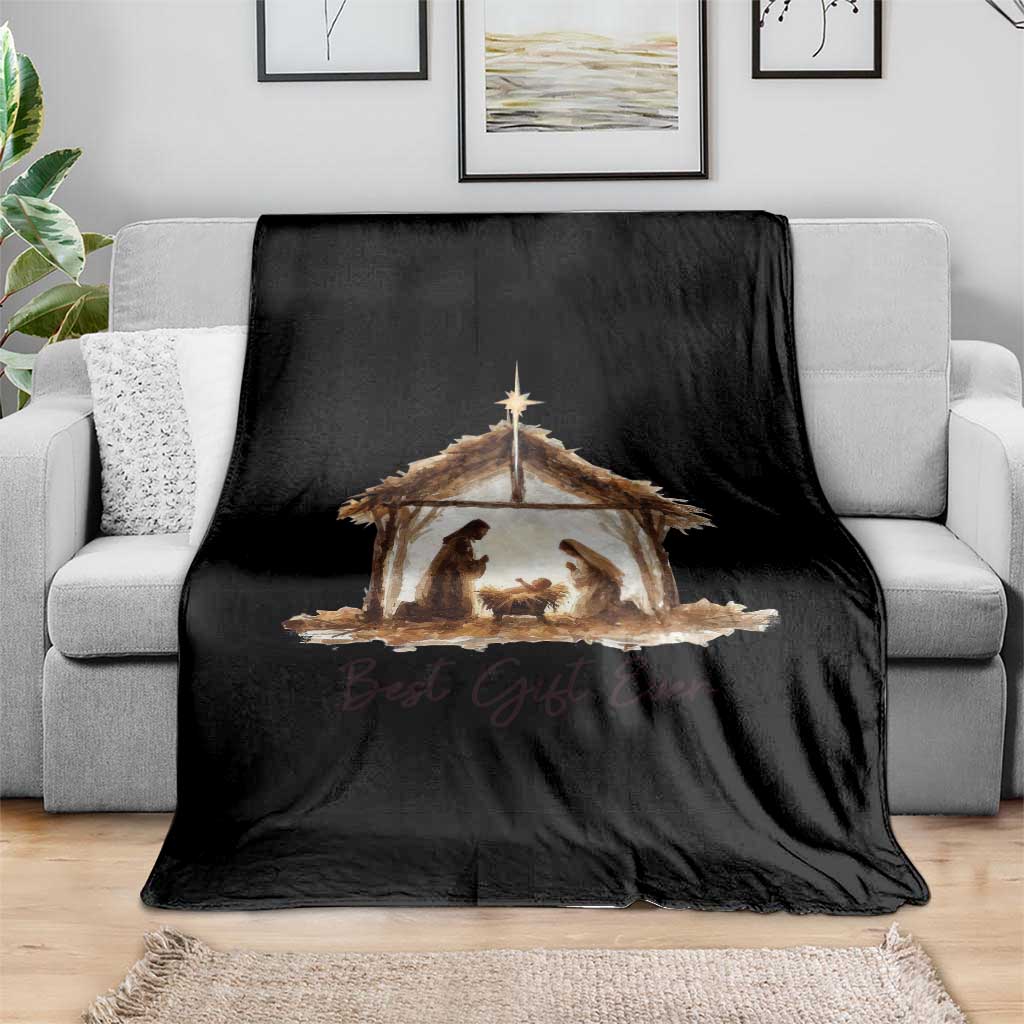 Nativity Scene Throw Blanket Christian Christmas Jesus Best Gift Ever TS10 Print Your Wear