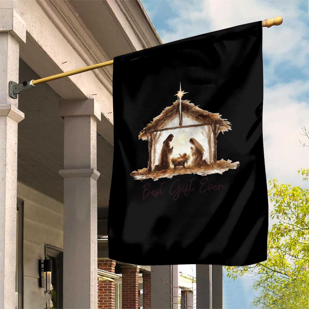 Nativity Scene Garden Flag Christian Christmas Jesus Best Gift Ever TS10 Print Your Wear