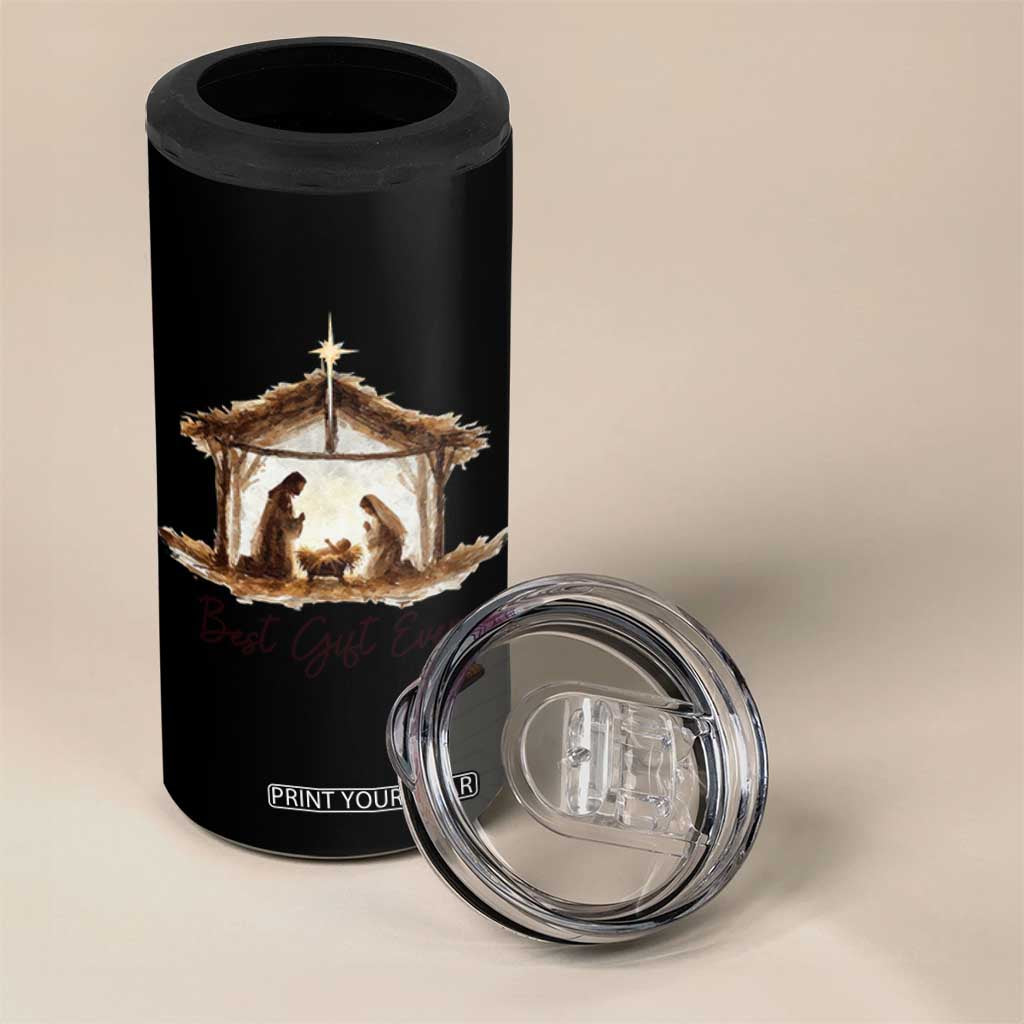 Nativity Scene 4 in 1 Can Cooler Tumbler Christian Christmas Jesus Best Gift Ever TS10 Print Your Wear