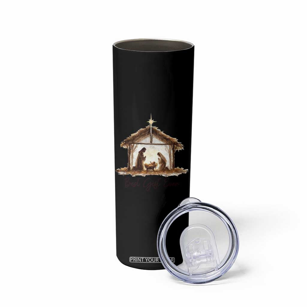 Nativity Scene Skinny Tumbler Christian Christmas Jesus Best Gift Ever TS10 Print Your Wear