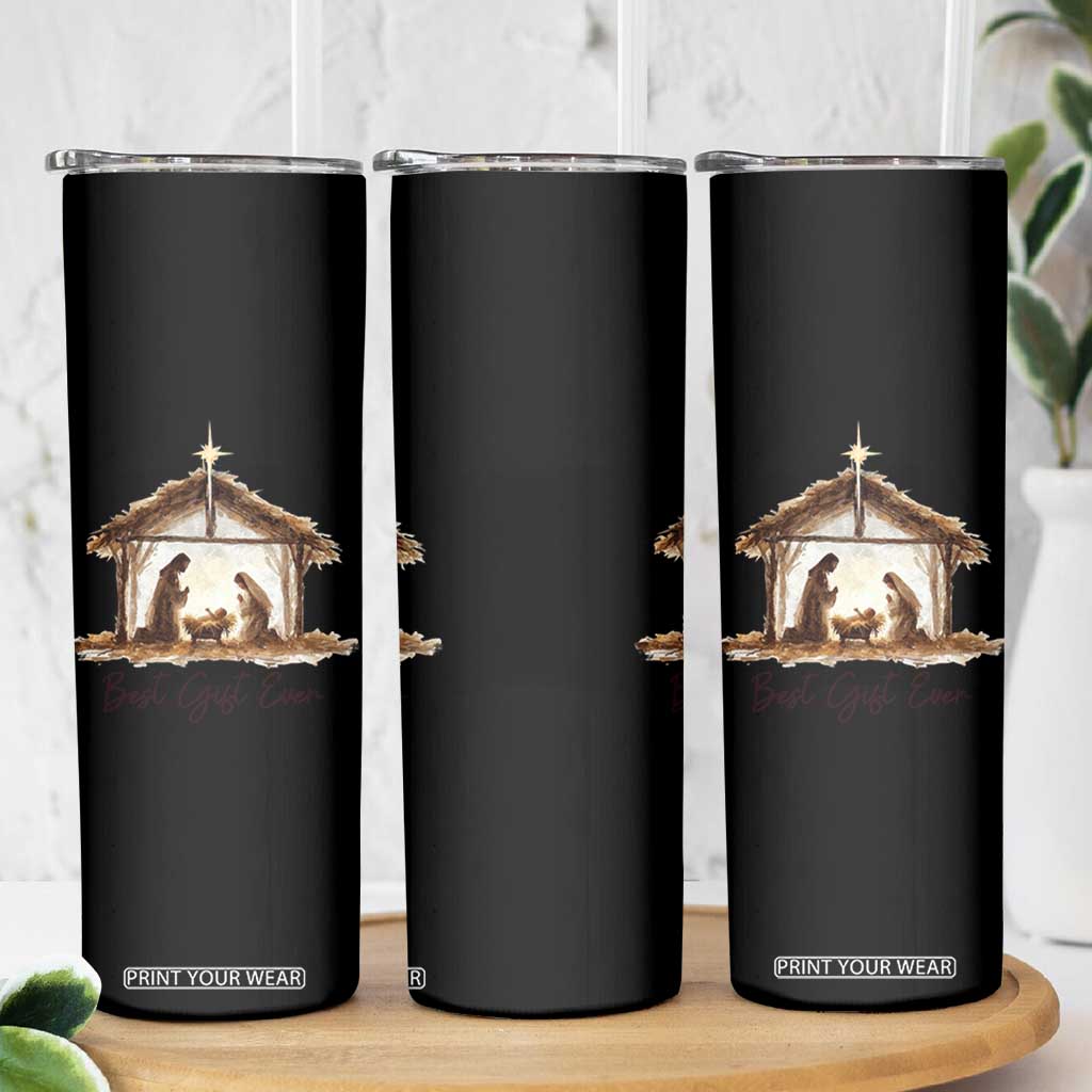 Nativity Scene Skinny Tumbler Christian Christmas Jesus Best Gift Ever TS10 Print Your Wear