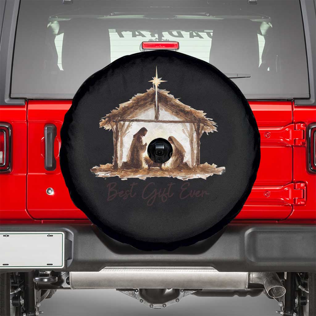 Nativity Scene Spare Tire Cover Christian Christmas Jesus Best Gift Ever TS10 Black Print Your Wear
