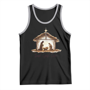 Nativity Scene Tank Top Christian Christmas Jesus Best Gift Ever TS10 Black Athletic Heather Print Your Wear