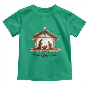 Nativity Scene Toddler T Shirt Christian Christmas Jesus Best Gift Ever TS10 Irish Green Print Your Wear
