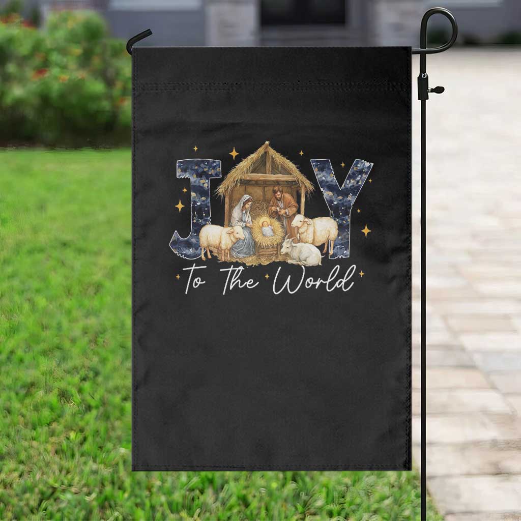 Nativity Scene Garden Flag Christian Christmas Jesus Joy To The World TS10 Print Your Wear