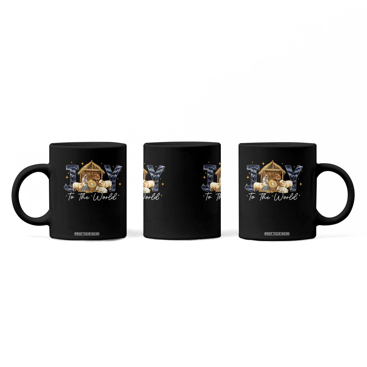 Nativity Scene Coffee Mug Christian Christmas Jesus Joy To The World TS10 Print Your Wear