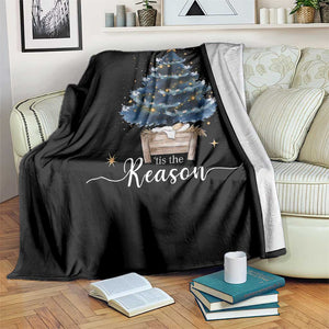 Nativity Scene Throw Blanket Jesus Reason Tis The Season Christian Christmas Tree TS10 Print Your Wear