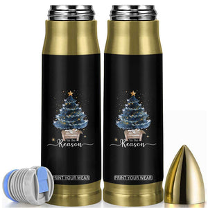 Nativity Scene Bullet Tumbler Jesus Reason Tis The Season Christian Christmas Tree TS10 Black Print Your Wear