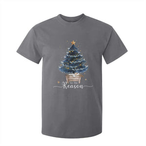 Nativity Scene T Shirt For Kid Jesus Reason Tis The Season Christian Christmas Tree TS10 Charcoal Print Your Wear