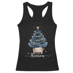 Nativity Scene Racerback Tank Top Jesus Reason Tis The Season Christian Christmas Tree TS10 Black Print Your Wear