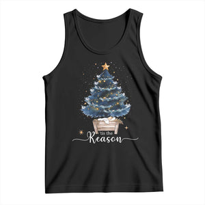 Nativity Scene Tank Top Jesus Reason Tis The Season Christian Christmas Tree TS10 Black Print Your Wear