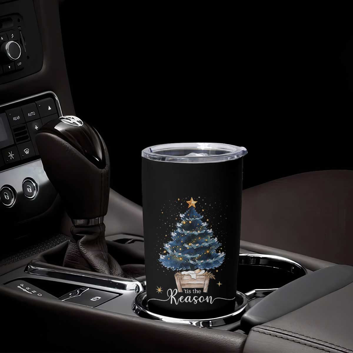Nativity Scene Tumbler Cup Jesus Reason Tis The Season Christian Christmas Tree TS10 Print Your Wear