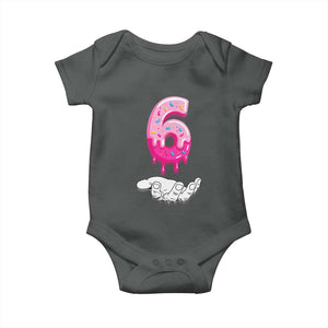 Funny 67 Six Seven Meme Couple Matching Baby Onesie Number 6 Baseball Ice Cream Drip TS10 Dark Heather Print Your Wear