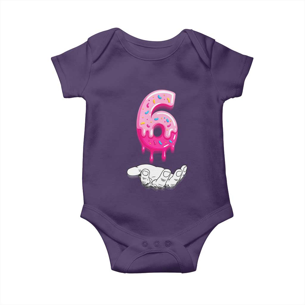Funny 67 Six Seven Meme Couple Matching Baby Onesie Number 6 Baseball Ice Cream Drip TS10 Purple Print Your Wear