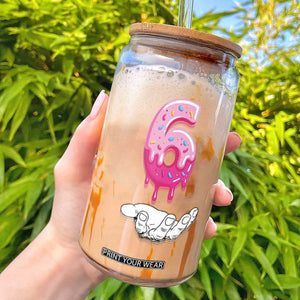 Funny 67 Six Seven Meme Couple Matching Glass Can Number 6 Baseball Ice Cream Drip TS10 Black Print Your Wear