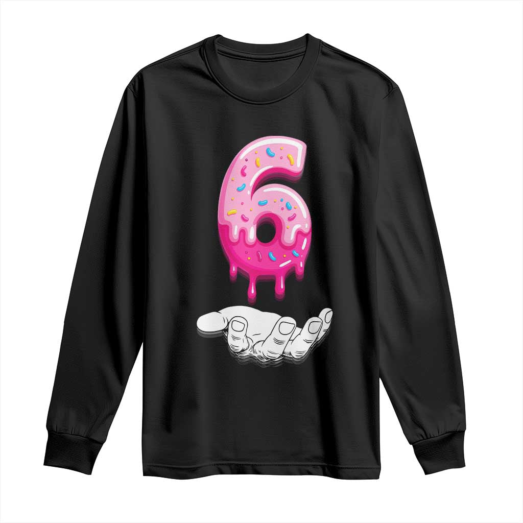Funny 67 Six Seven Meme Couple Matching Long Sleeve Shirt Number 6 Baseball Ice Cream Drip TS10 Black Print Your Wear