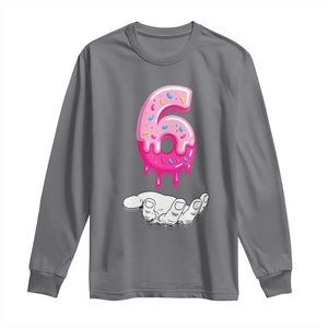 Funny 67 Six Seven Meme Couple Matching Long Sleeve Shirt Number 6 Baseball Ice Cream Drip TS10 Charcoal Print Your Wear