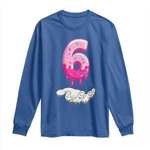 Funny 67 Six Seven Meme Couple Matching Long Sleeve Shirt Number 6 Baseball Ice Cream Drip TS10 Royal Blue Print Your Wear