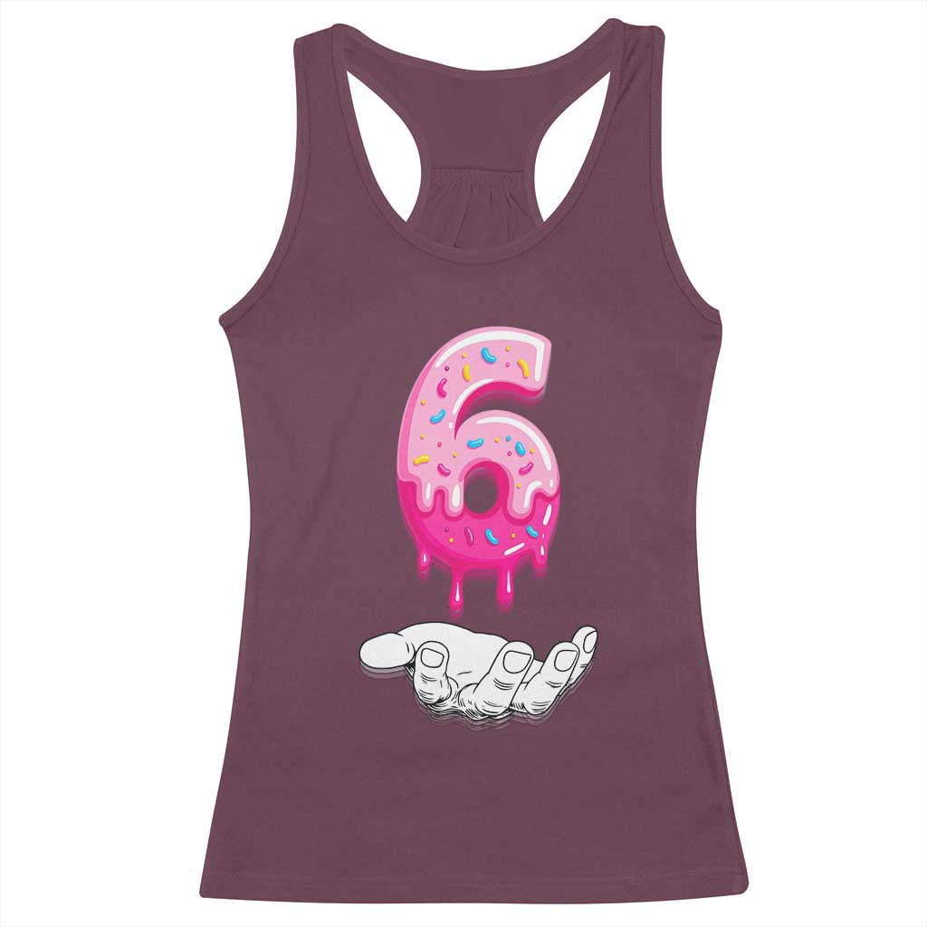 Funny 67 Six Seven Meme Couple Matching Racerback Tank Top Number 6 Baseball Ice Cream Drip TS10 Maroon Print Your Wear
