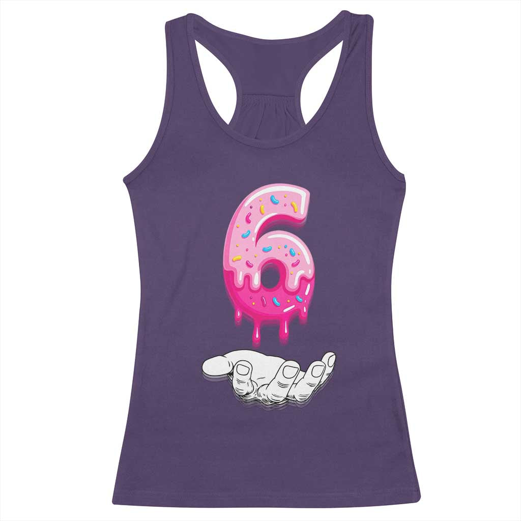 Funny 67 Six Seven Meme Couple Matching Racerback Tank Top Number 6 Baseball Ice Cream Drip TS10 Purple Print Your Wear