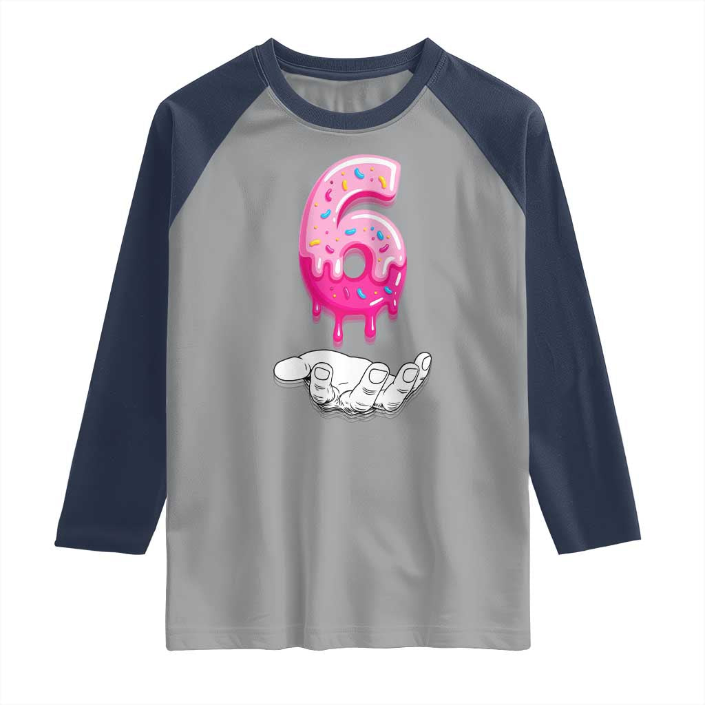 Funny 67 Six Seven Meme Couple Matching Raglan Shirt Number 6 Baseball Ice Cream Drip TS10 Sport Gray Navy Print Your Wear