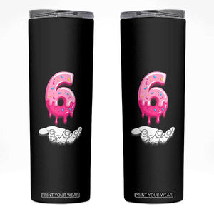 Funny 67 Six Seven Meme Couple Matching Skinny Tumbler Number 6 Baseball Ice Cream Drip TS10 Black Print Your Wear