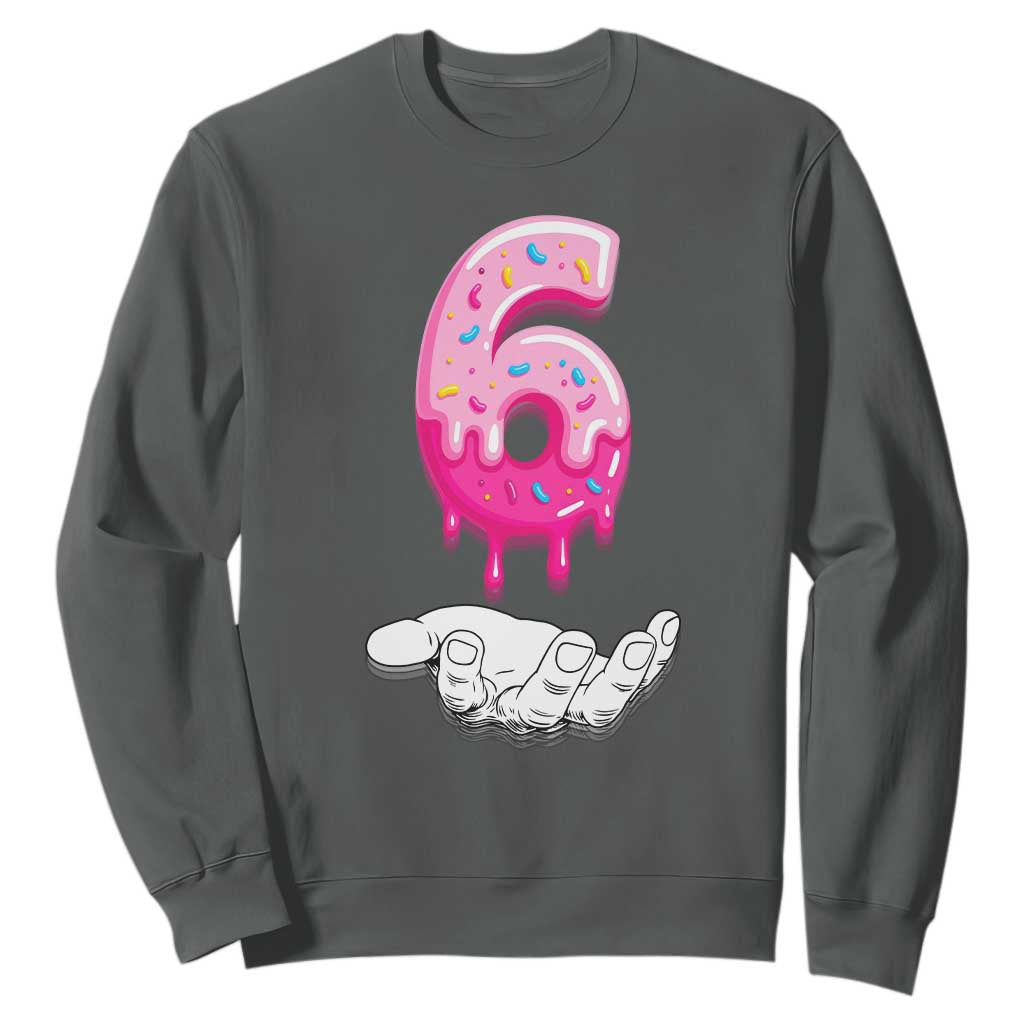 Funny 67 Six Seven Meme Couple Matching Sweatshirt Number 6 Baseball Ice Cream Drip TS10 Dark Heather Print Your Wear