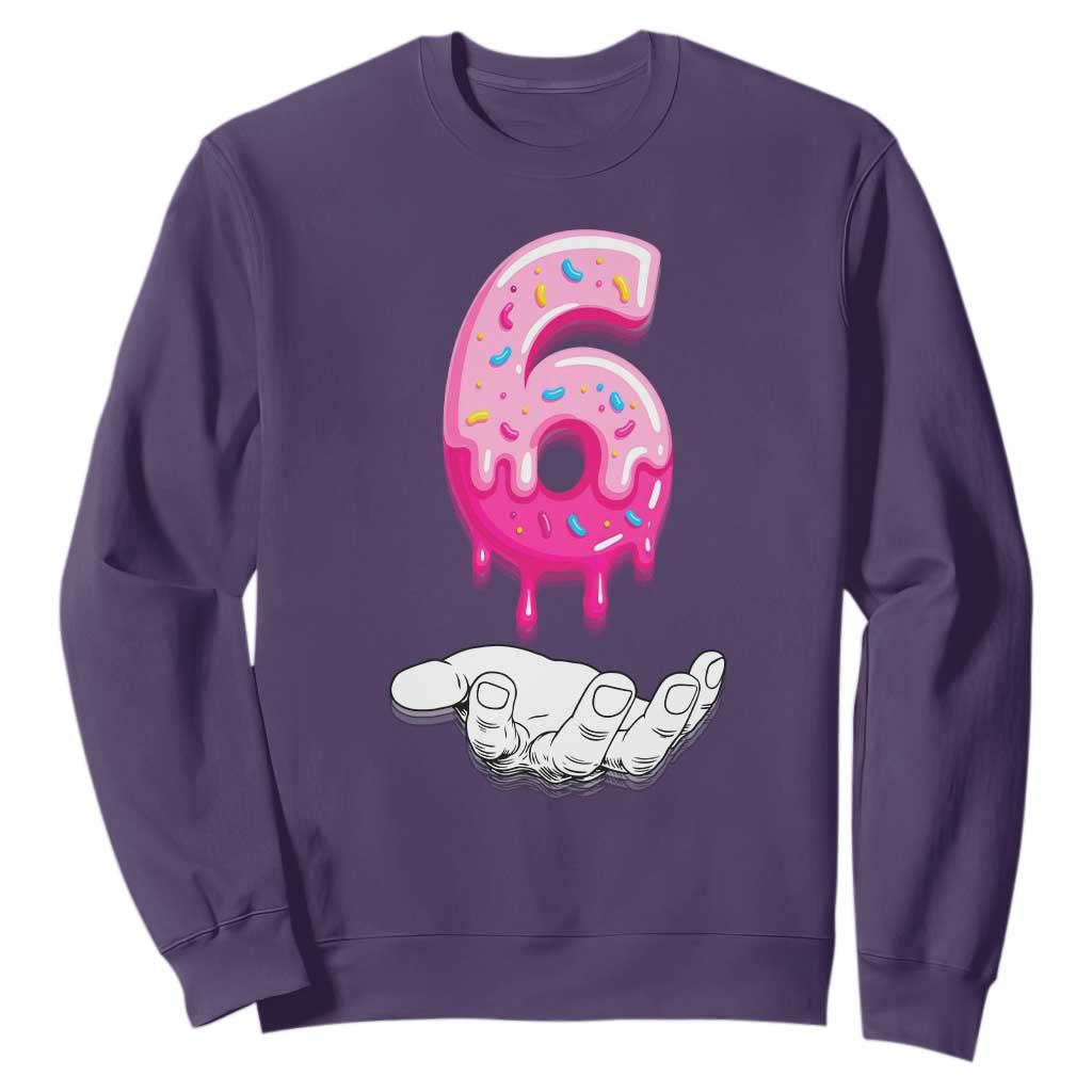 Funny 67 Six Seven Meme Couple Matching Sweatshirt Number 6 Baseball Ice Cream Drip TS10 Purple Print Your Wear
