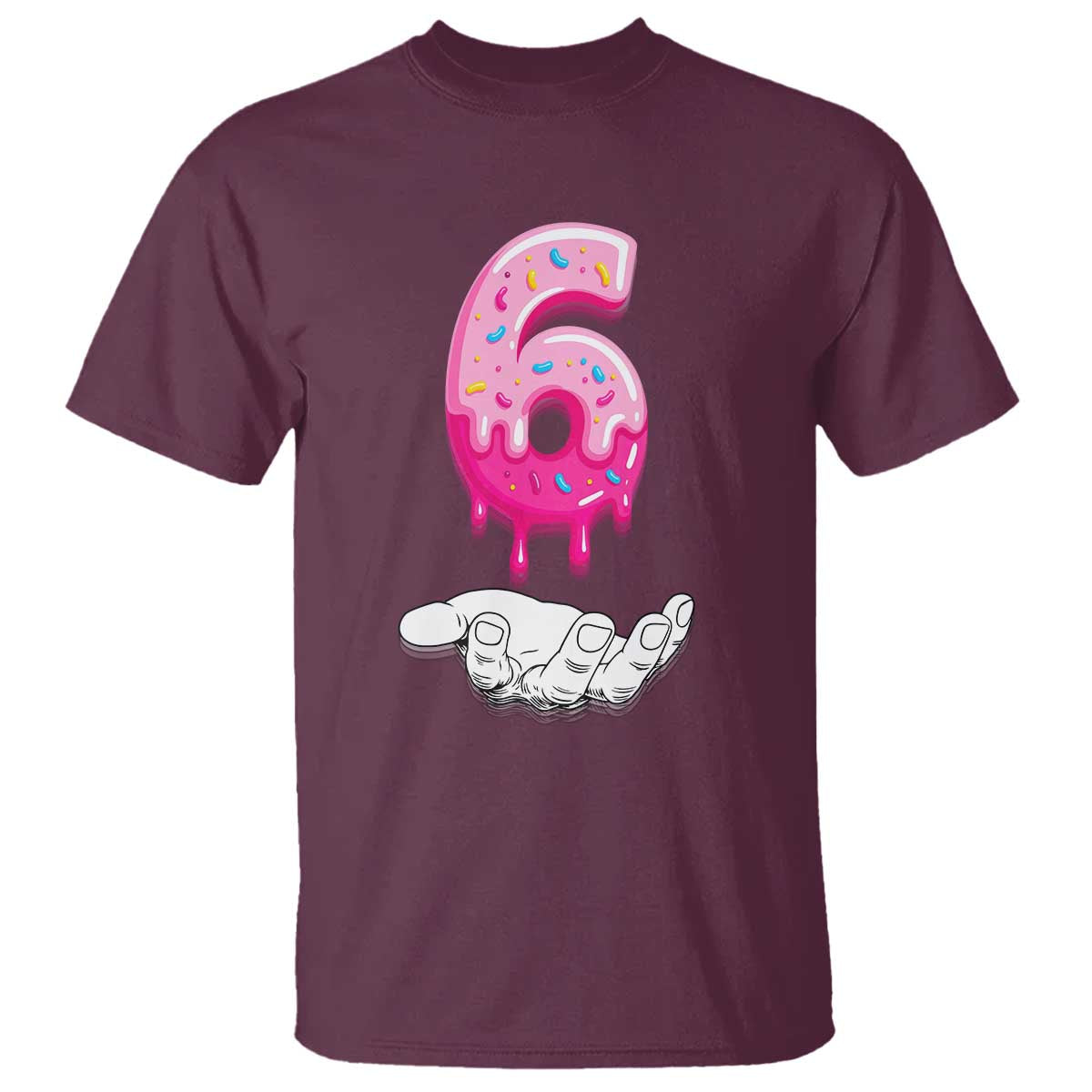 Funny 67 Six Seven Meme Couple Matching T Shirt Number 6 Baseball Ice Cream Drip TS10 Maroon Print Your Wear