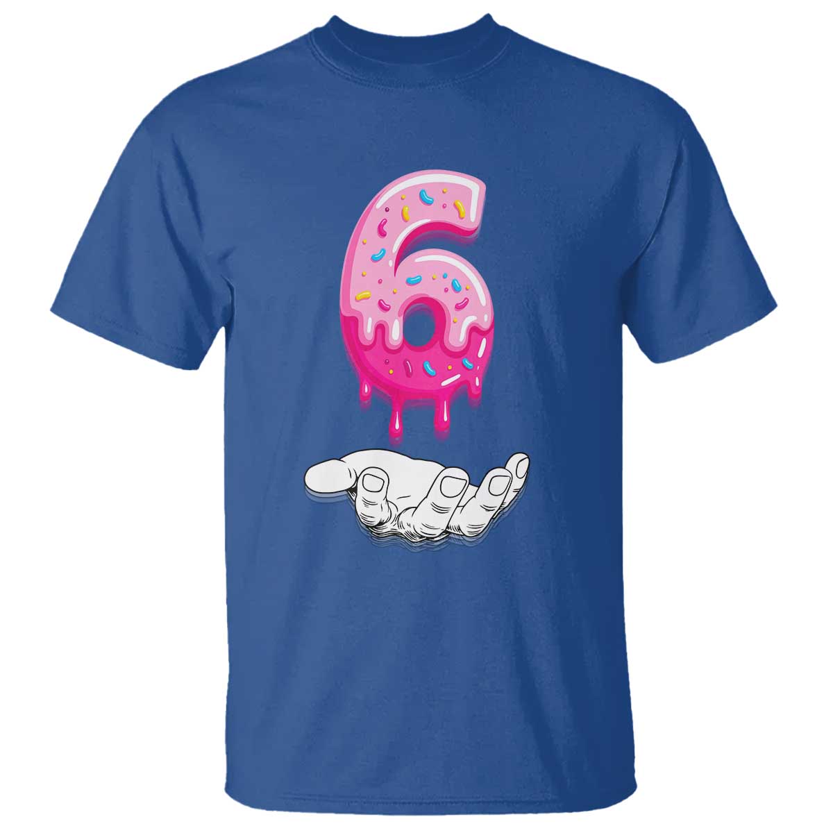 Funny 67 Six Seven Meme Couple Matching T Shirt Number 6 Baseball Ice Cream Drip TS10 Royal Blue Print Your Wear
